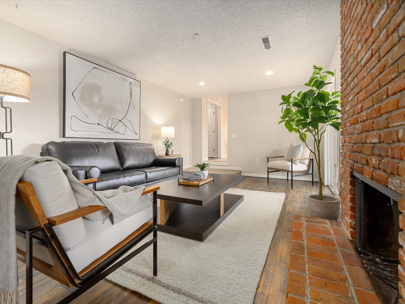 Family Room Home Staging