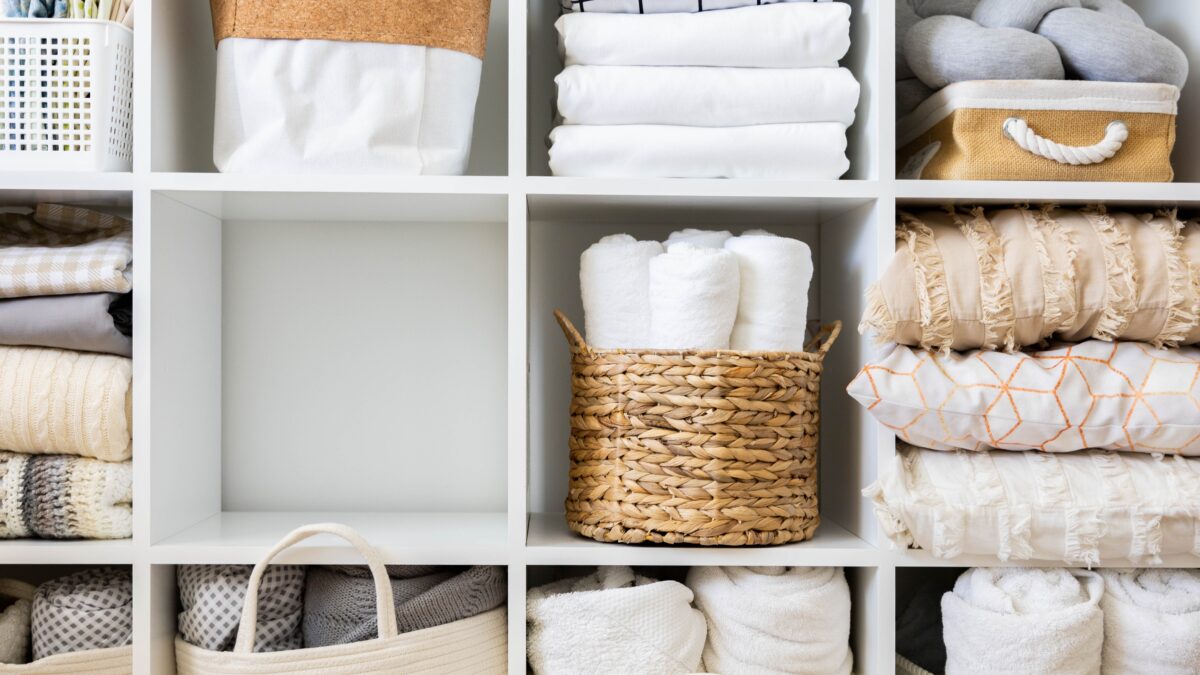 Organized Linen Closet